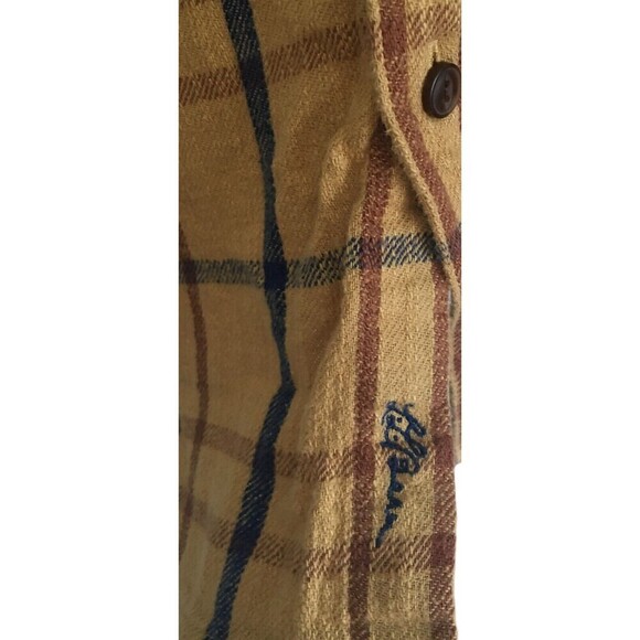 LL Bean Signature Shirt Men's Size XL Tan Plaid Slim Fit Button Up Cotton - Picture 5 of 6